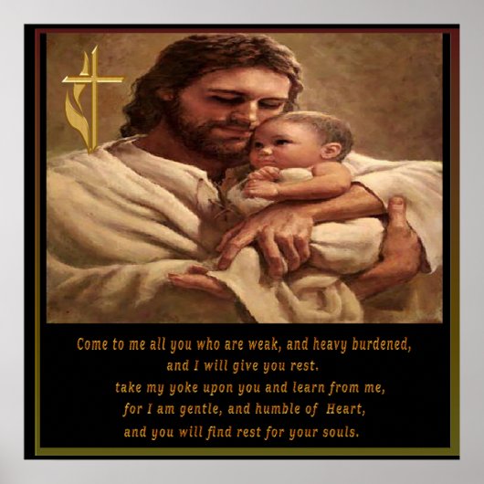 Poster Jésus et enfant (Devant)