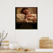 Poster Jésus et enfant (Cuisine)
