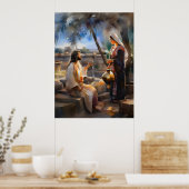 Poster Jésus Et La Femme Samaritaine À Bien (Cuisine)