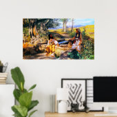 Poster Jésus et la femme samaritaine au puits de Jacob (Bureau à domicile)