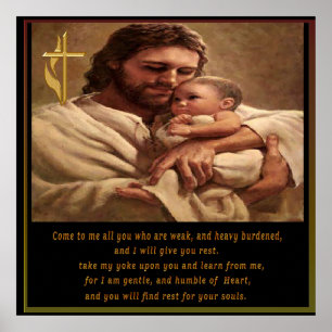 Poster Jésus et l'enfant