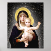 POSTER JÉSUS ET MARY IMAGE DÉVOTIONNELLE. (Devant)