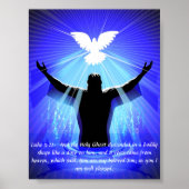 Poster - Jésus et Saint-Esprit comme une colombe (Devant)