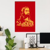 Poster Jésus était socialiste (Bureau à domicile)