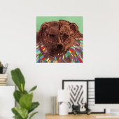 Poster Jésus était un ours imprimé (Bureau à domicile)