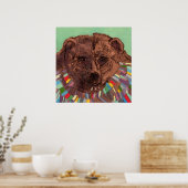 Poster Jésus était un ours imprimé (Cuisine)