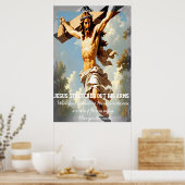 Poster Jésus étendit ses bras (Cuisine)