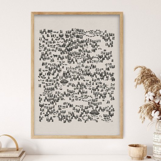 Poster Jesus Feeds the 5000, God Provides, Jesus Art, Bib