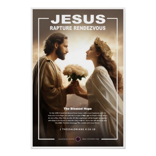 Poster Jésus - Fleurs de Rapture (Devant)