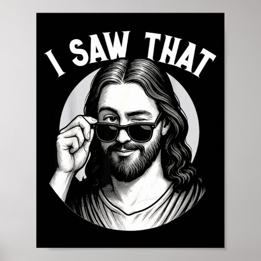 Poster Jesus, I Saw That, Funny Jesus Meme Quote, Christi (Devant)