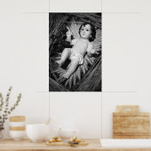 Poster Jesus in the crib (Cuisine)