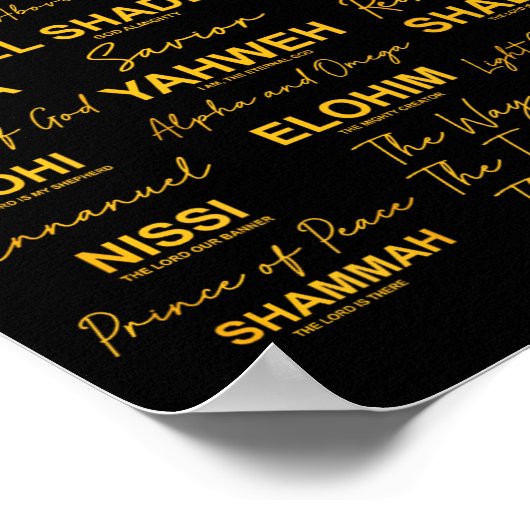 Poster Jesus Is King Names Of God Hebrew Jesus Christian (Coin)