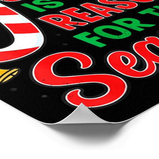 Poster Jesus Is Reason For Season Christian Christmas Pjs (Coin)