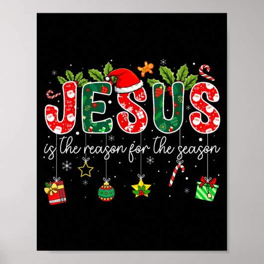 Poster Jesus Is The Reason For The Season Christmas Chris (Devant)