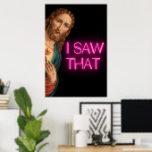 Poster Jésus J'Ai Vu Ce Mème (Bureau à domicile)