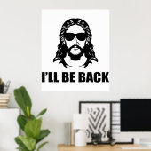 Poster Jésus, je serai de retour (Bureau à domicile)