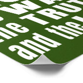 Poster Jésus la façon dont la vérité et la vie (Coin)