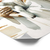 Poster Jésus, L'Agneau - Aquarelle Christian Art et Fai (Coin)