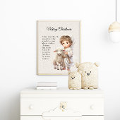 Poster Jésus L'Agneau De Dieu Noël