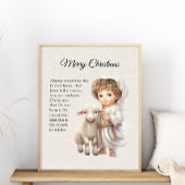 Poster Jésus L'Agneau De Dieu Noël