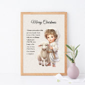 Poster Jésus L'Agneau De Dieu Noël