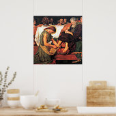Poster Jésus Laver les pieds de Pierre (2) (Cuisine)