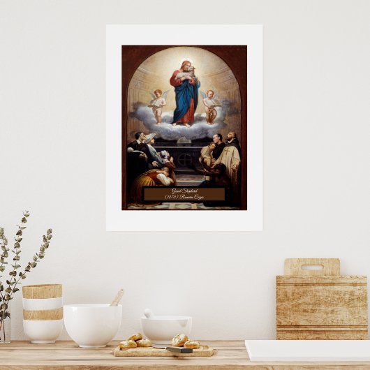 Poster Jésus le Bon Pasteur (Cuisine)