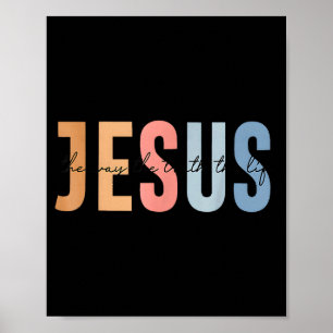 Poster Jésus Le Chemin La Vérité La Vie Verset Biblique