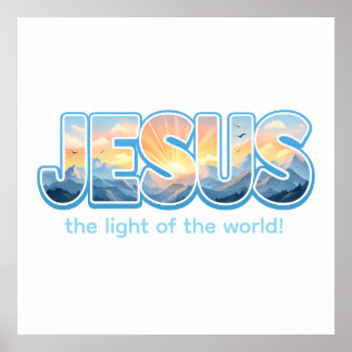 Poster Jésus Lever du Soleil