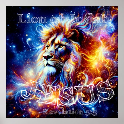 Poster Jésus Lion de Juda (Devant)