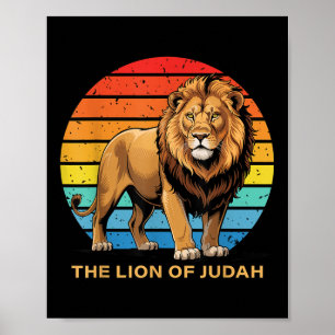 Poster Jésus Lion De Juda Foi Chrétienne Dieu Bible Vers