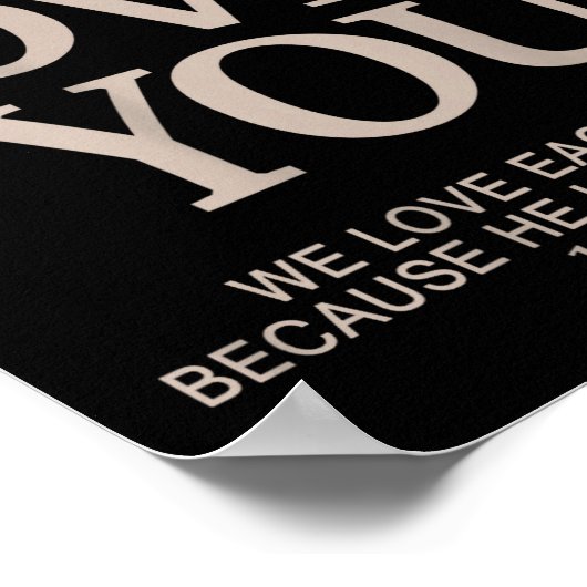 Poster Jesus Loves You Christian (Coin)