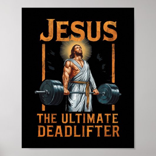 Poster Jésus L'Ultime Deadlifter Christian (Devant)