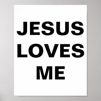 Poster "Jésus m'aime"