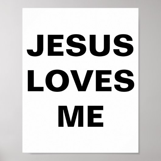 Poster "Jésus m'aime" (Devant)