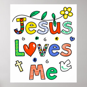 Poster Jésus m'aime
