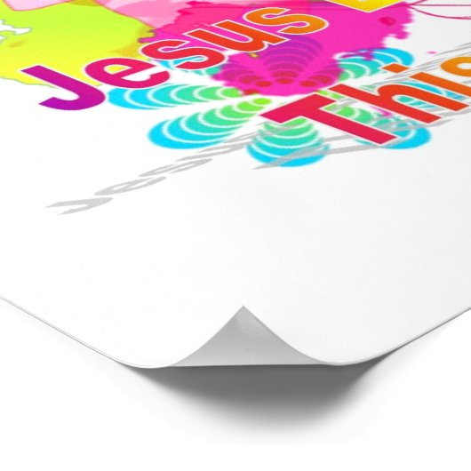 Poster Jésus m'aime (Coin)