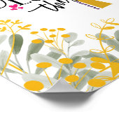 Poster Jésus m'aime Ce que je connais, Croix et Fleurs (Coin)