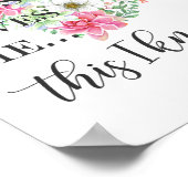 Poster Jésus m'aime ici je sais (Coin)