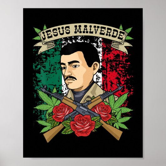 Poster Jésus Malverde Chemise Pour Femmes & Hommes Cadeau (Devant)