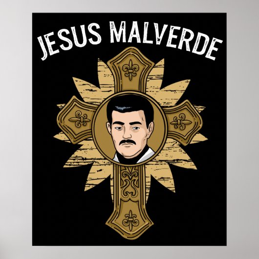 Poster Jésus Malverde Religion Mexique Don Jésus Malverde (Devant)