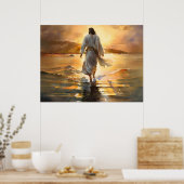 Poster Jésus Marchant Sur L'Eau (Cuisine)