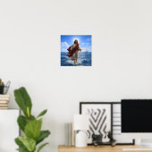 Poster Jésus marchant sur l'eau (Bureau à domicile)