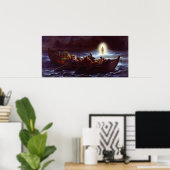 Poster Jésus marchant sur l'eau, Amedee Varin (Bureau à domicile)