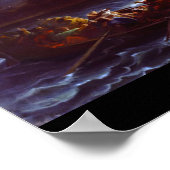 Poster Jésus marchant sur l'eau, Amedee Varin (Coin)