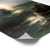 Poster Jésus marchant sur les mers tempétueuses (Coin)