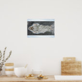 Poster Jésus marche sur l'affiche de mer (Cuisine)