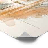 Poster Jésus marche sur l'eau - Aquarelle inspirante (Coin)