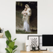 Poster Jésus, Marie et l'agneau grand. (Bureau à domicile)