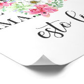 Poster Jésus moi ama esto lo se fleurs coeur (Coin)